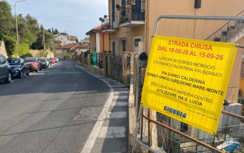 Da domani cambio di viabilità a Imperia per lavori rotatoria tra via Serrati e Diano Claderina