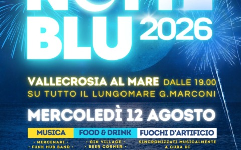 Stasera a  Vallecrosia torna la Grande Notte Blu