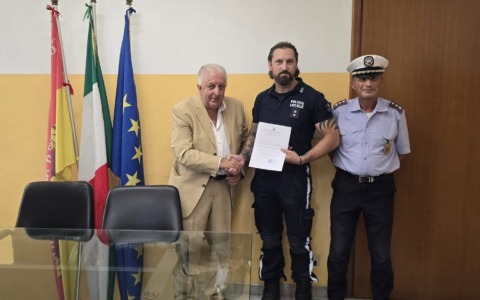 Encomio al vice commissario di Polizia Locale Antonio Cannoletta per un’operzione antidroga a Villanova