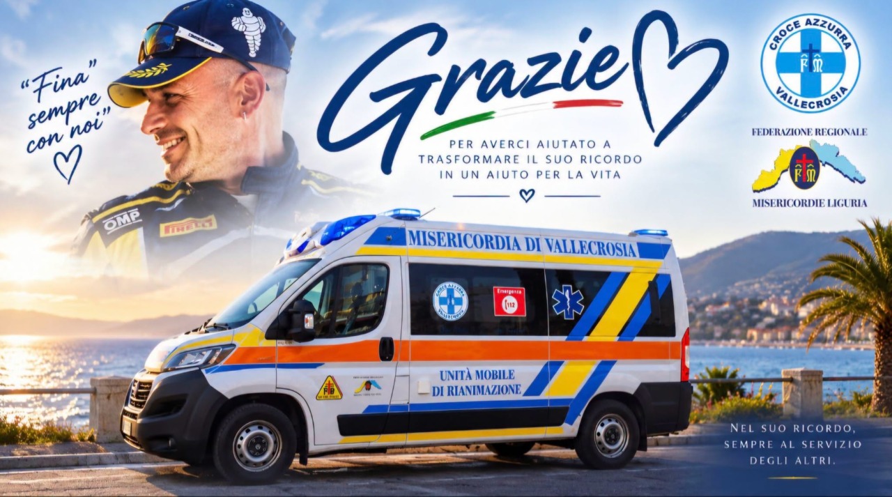 Le donazioni in memoria di Stefano “Fina” Sappracone diventano una nuova ambulanza