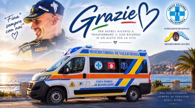 Le donazioni in memoria di Stefano “Fina” Sappracone diventano una nuova ambulanza