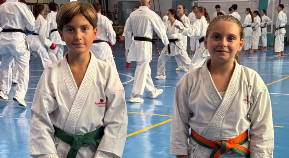 Alfredo Balestra e Anita Guzzon piccoli campioni sanremesi di karate