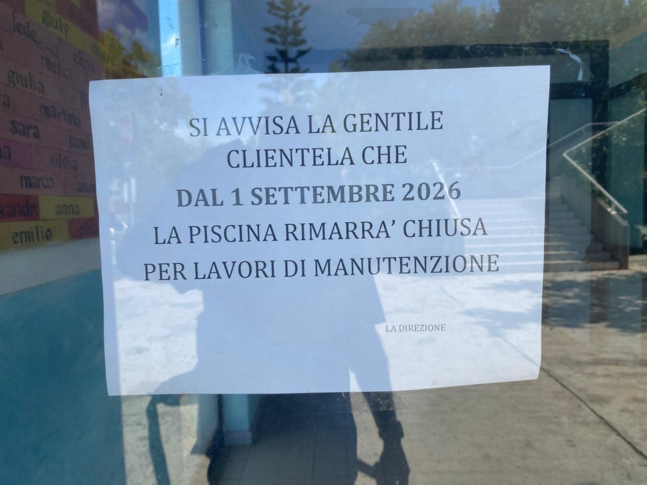 Piscina Cascione riapre a ottobre