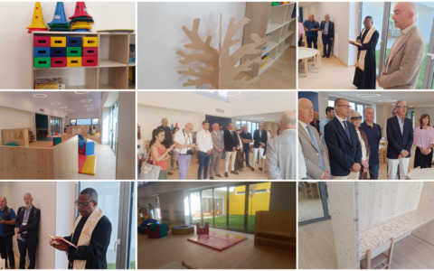 Taglio del nastro per la nuova scuola di Borgo Tinasso