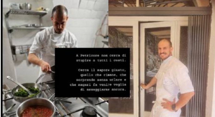 Taglio del nastro per il Petricore Lingueglietta dello chef stellato Riccardo Merli