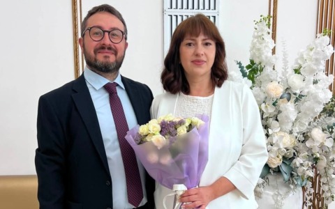 Il collega Andrea Di Blasio e Alyona oggi sposi in Russia e lo scorso 30 agosto genitori di Sofia: “Sarà per sempre sì”