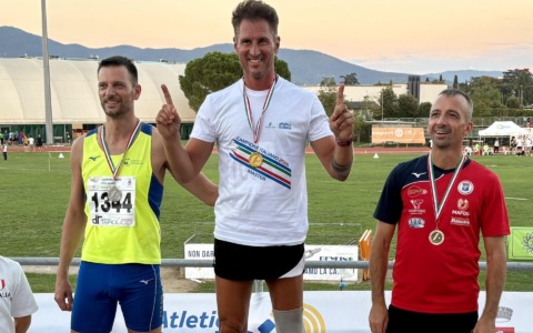 Fabrizio Pertile campione italiano di salto in alto nella categoria M45