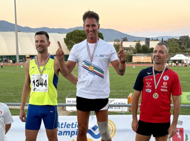 Fabrizio Pertile campione italiano di salto in alto nella categoria M45
