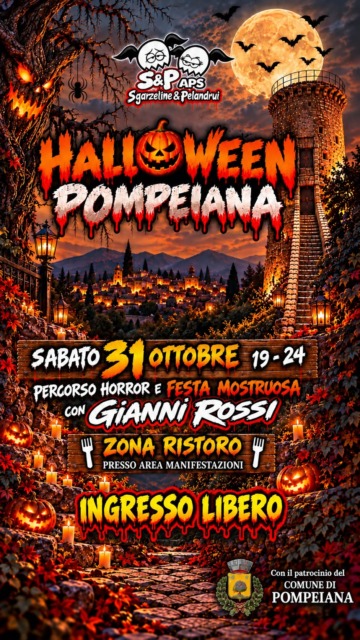 Halloween a Pompeiana: percorso horror e stand gastronomici