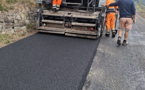 Entroterra , partiti i lavori di asfaltatura
