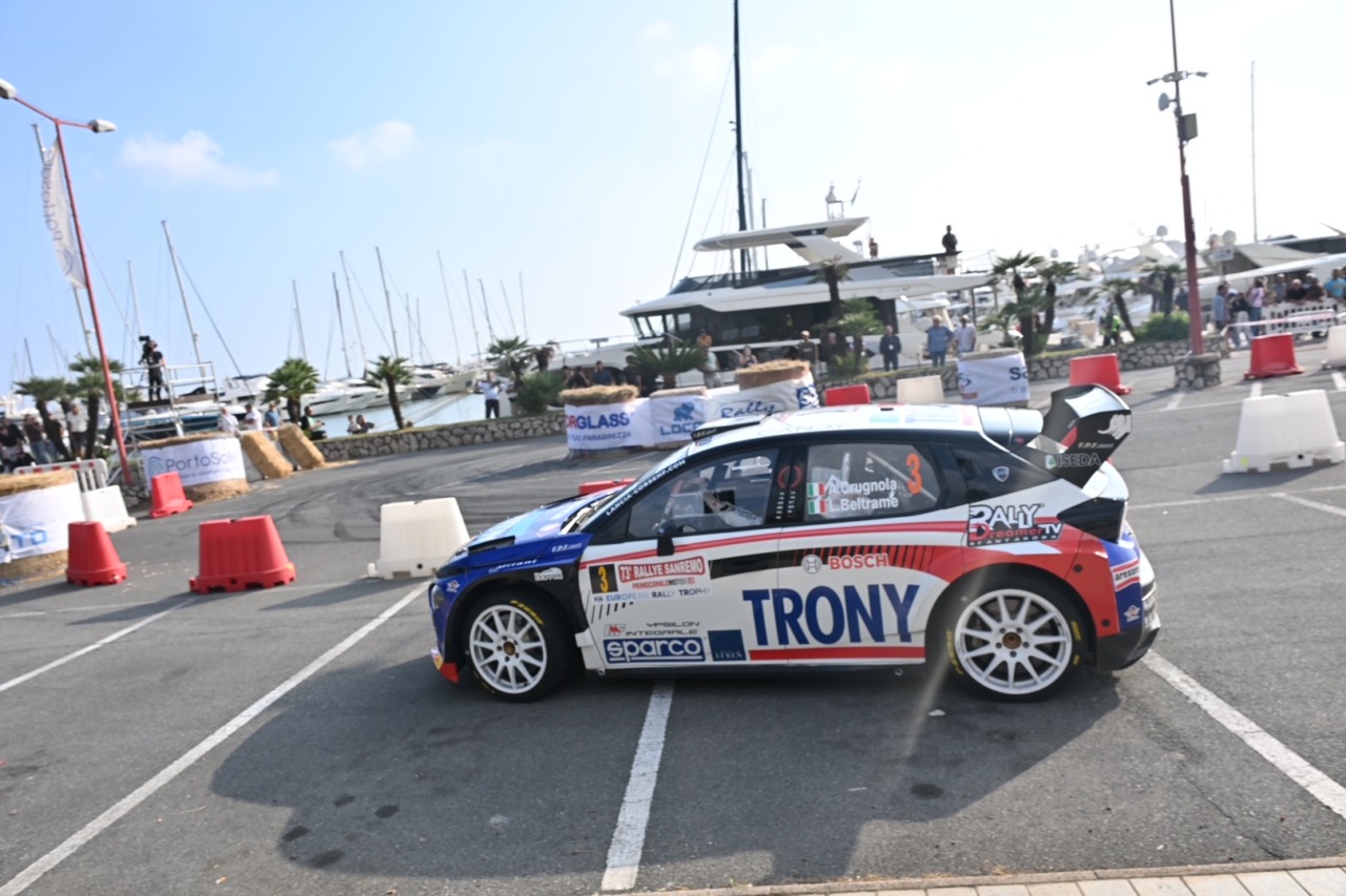 Rallye Sanremo, Andrea Crugnola in testa dopo tre prove