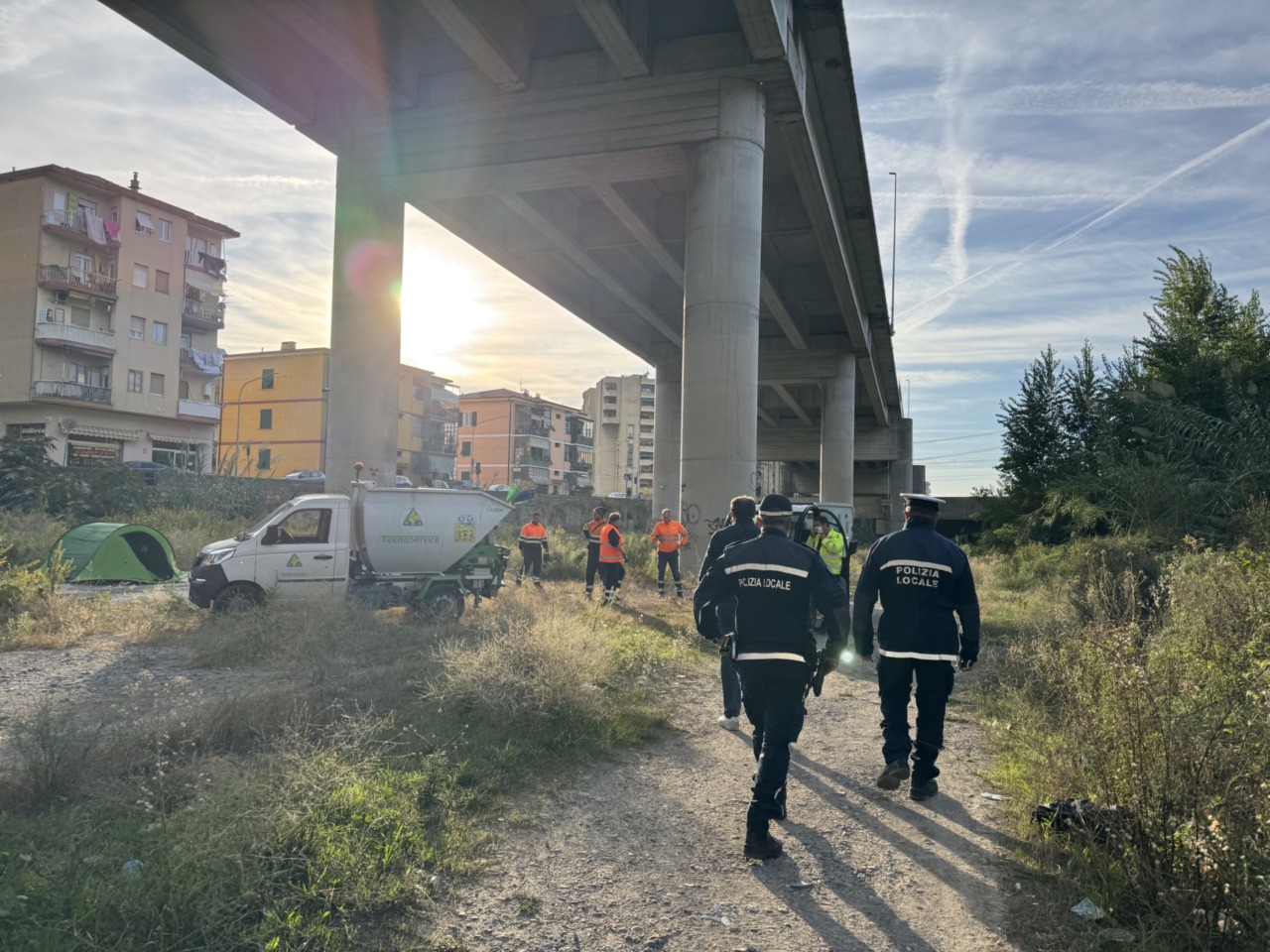 Sgombero questa mattina alle “Gianchette”