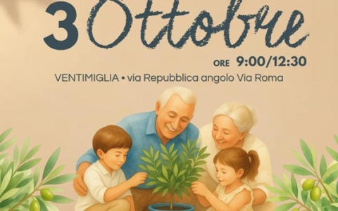Festa dei Nonni, l’Unicef porta l’Ulivo della Pace nelle piazze dell’Imperiese