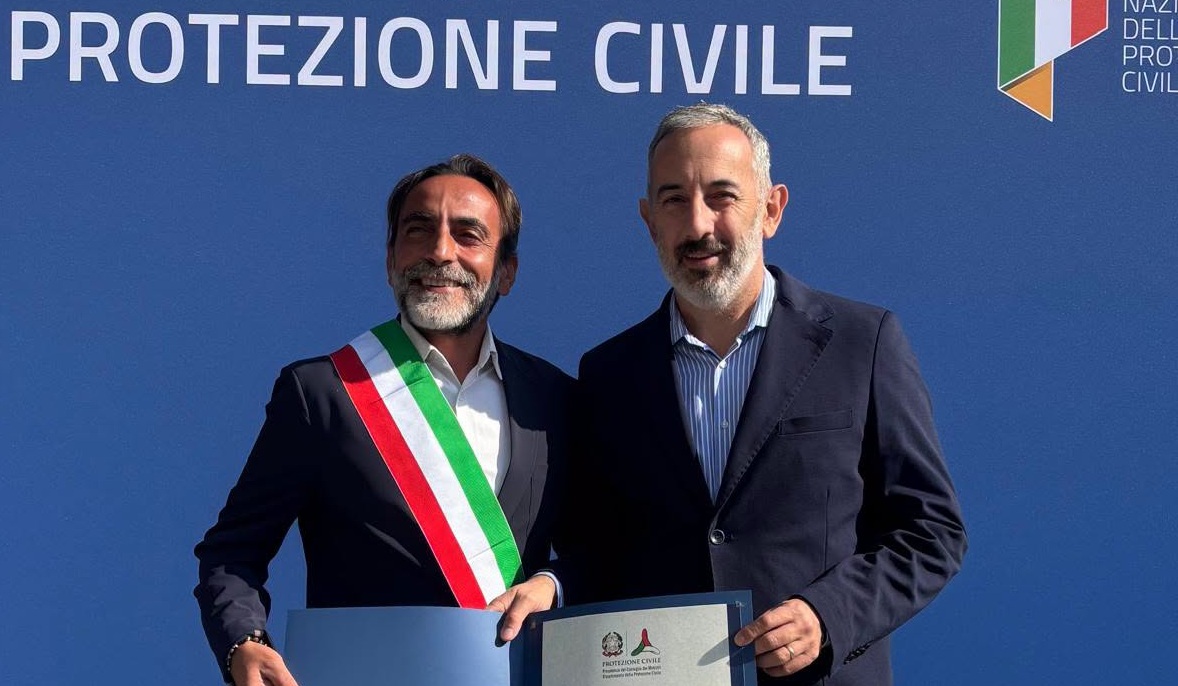 La Protezione Civile di Cervo premiata a Villa Borghese per l’opera svolta durante l’alluvione  2020