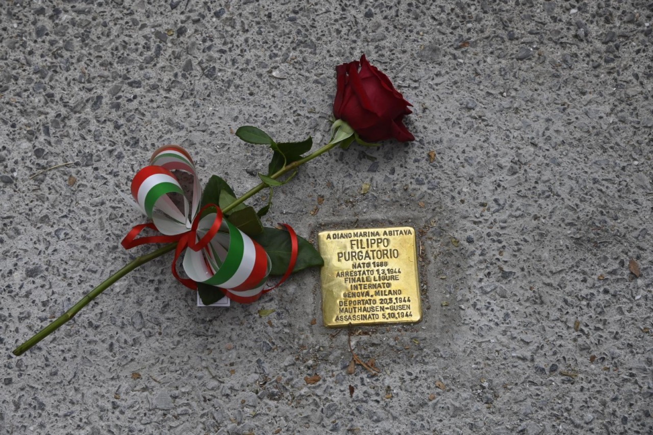 Diano Marina ricorda Filippo Purgatorio con una pietra d’inciampo