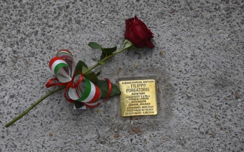 Diano Marina ricorda Filippo Purgatorio con una pietra d’inciampo