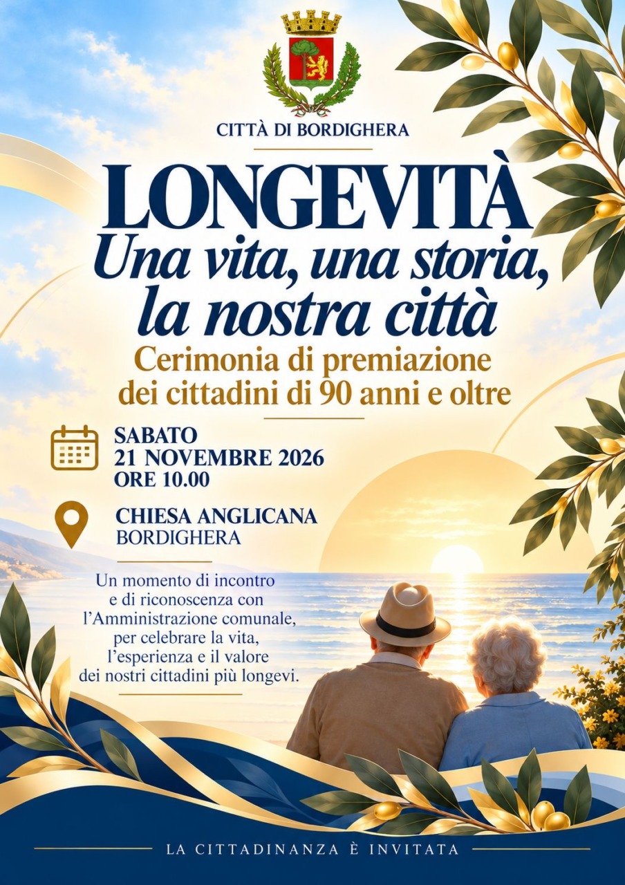 Bordighera celebra gli anziani e la longevità: una giornata tra riconoscimenti e salute