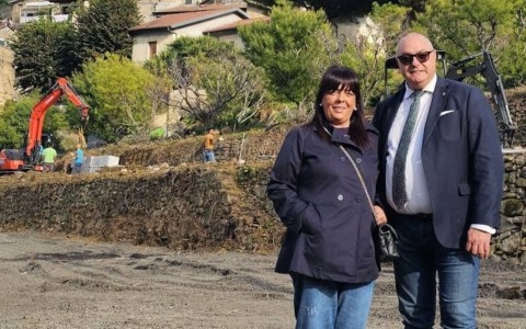 Pronto (in parte) a tempo di record il nuovo parking del Centro storico di Vallecrosia