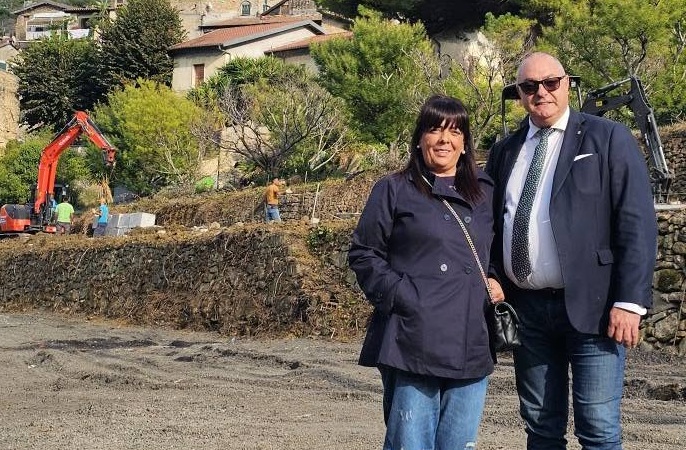 Pronto (in parte) a tempo di record il nuovo parking del Centro storico di Vallecrosia